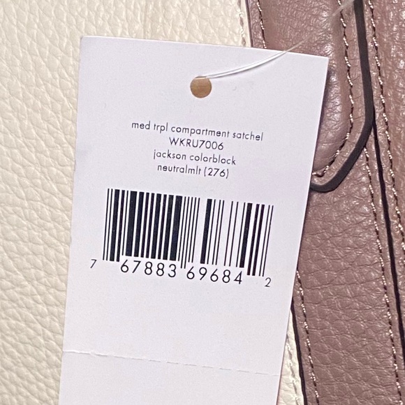 Kate Spade Jackson Med Satchel and Wallet- Neutral NWT - Picture 13 of 13